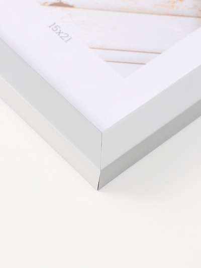 Фоторамка для фото 15×21 см «МИРАМ», пластик, св. серый