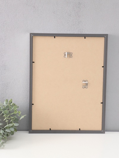 Фоторамка для фото 30×40 см «МИРАМ», пластик, серебро