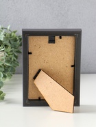 Фоторамка для фото 15×21 см «МИРАМ», пластик, т. серый, (пластиковый экран) - Фото 4