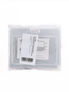 Бейдж горизонтальный, внешний 103х80 мм, внутренний 85х54 мм, пластик прозрачный (10 шт) - фото 809447306