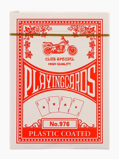 Карты игральные 54 шт. «Мотоцикл», размер 6.2×8.7 см, красная рубашка