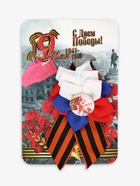 Георгиевская лента на 9 мая «С Днём Победы», со значком и цветком  (артикул 10787641)  большой выбор товаров оптом и в розницу по низким ценам с доставкой