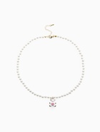 Бусы детские Выбражулька «Мишка», жемчуг, 40 см, белые в золоте - Фото 2