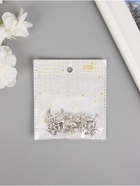 Набор декоративных элементов для творчества «Три черепа и крылья», металл под серебро, 5 шт., 3.3×2.6×0.2 см  (артикул 10843143)  большой выбор товаров оптом и в розницу по низким ценам с доставкой