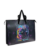 Папка А2, 650×470×100 мм, deVENTE «Cyber Cat», с ручками, пластиковая, молния сверху, внутренний карман - Фото 2