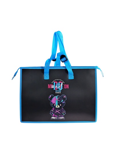 Папка А3 , 467х338х100 мм, deVENTE "No Disturb Mode", с ручками, пластиковая, молния сверху, внутренний карман