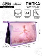 Папка для тетрадей А4, 330×230×100 мм, deVENTE Ballet Academy, молния сверху, пластиковая, для девочки - Фото 1