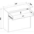 Тумба для обуви с ящиком «ТО-1», 724×283×615 мм, белый - Фото 3