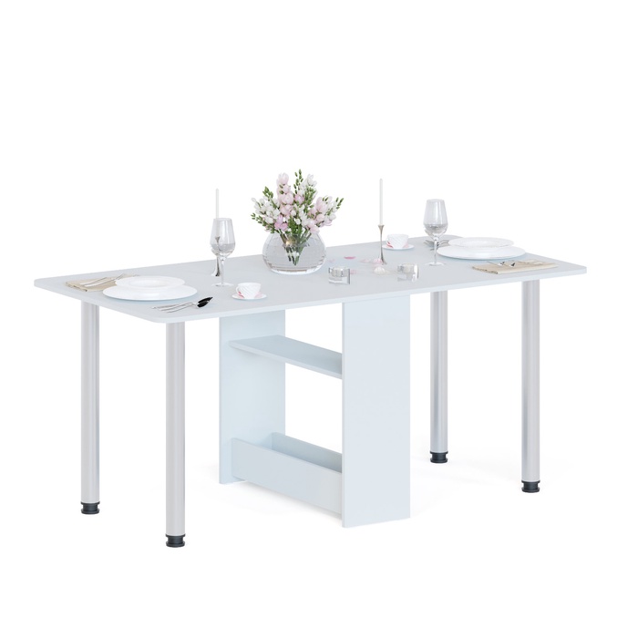 Стол раскладной кухонный «СП-04 м1», 295(1661)х830×740 мм, белый - Фото 1