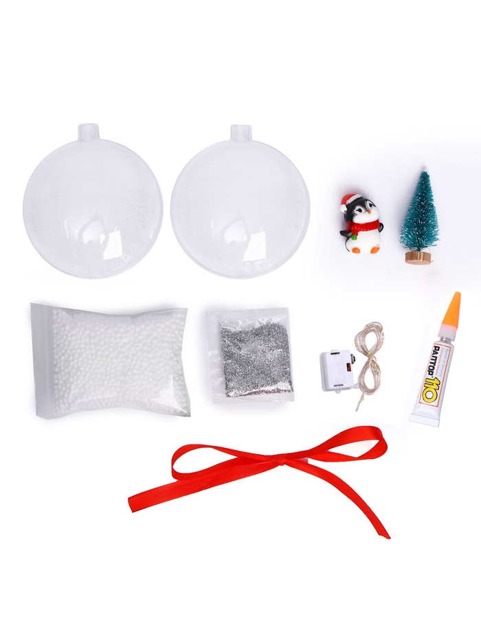 УЦЕНКА Набор для творчества, елочный шар «Пингвин» - Фото 1