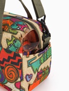 Сумка дорожная на молнии, наружные карманы, длинный ремень, разноцветная - Фото 7