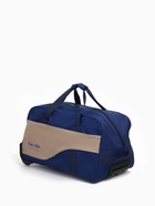 Сумка дорожная на 2 колёсах, отдел на молнии, наружный карман, синий/серый - Фото 2