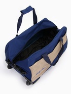 Сумка дорожная на 2 колёсах, отдел на молнии, наружный карман, синий/серый - Фото 4
