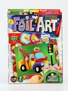 УЦЕНКА Набор креативного творчества «Аппликация цветной фольгой», серия «FOIL ART» Машинка - Фото 4