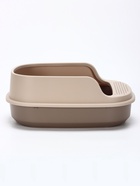 Лоток для кошек Фур-Мур 48×35.5 cм с высоким бортом + совок,Soft-touch, капучино 10878373 - фото 16170491