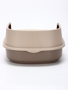 Лоток для кошек «Фур-Мур», 48×35.5 см, с высоким бортом, с совком, покрытие софт-тач, цвет капучино - Фото 6