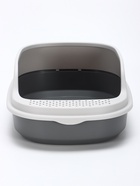 Лоток для кошек «Фур-Мур», 48×35.5 см, с высоким бортом, с совком, покрытие софт-тач, смоки - Фото 4