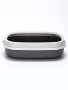 Лоток для кошек «Фур-Мур», 48×35.5 см, с бортом и совком, покрытие софт-тач, смоки - Фото 5