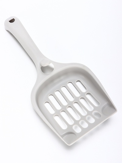 Лоток для кошек «Фур-Мур», 48×35.5 см, с бортом и совком, покрытие софт-тач, смоки