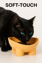 Миска для животных «БЕГЕМОТ», 300 мл, покрытие софт-тач, пластик банановый - Фото 3