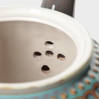 УЦЕНКА Заварочный чайник Доляна «Винтаж», 1.1 л, керамика, синий - Фото 4