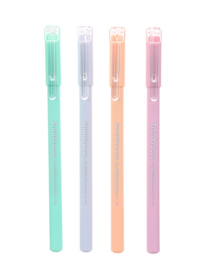 Ручка гелевая ErichKrause G-Reed Stick Pastel Bloom, 0.38 мм, чёрная