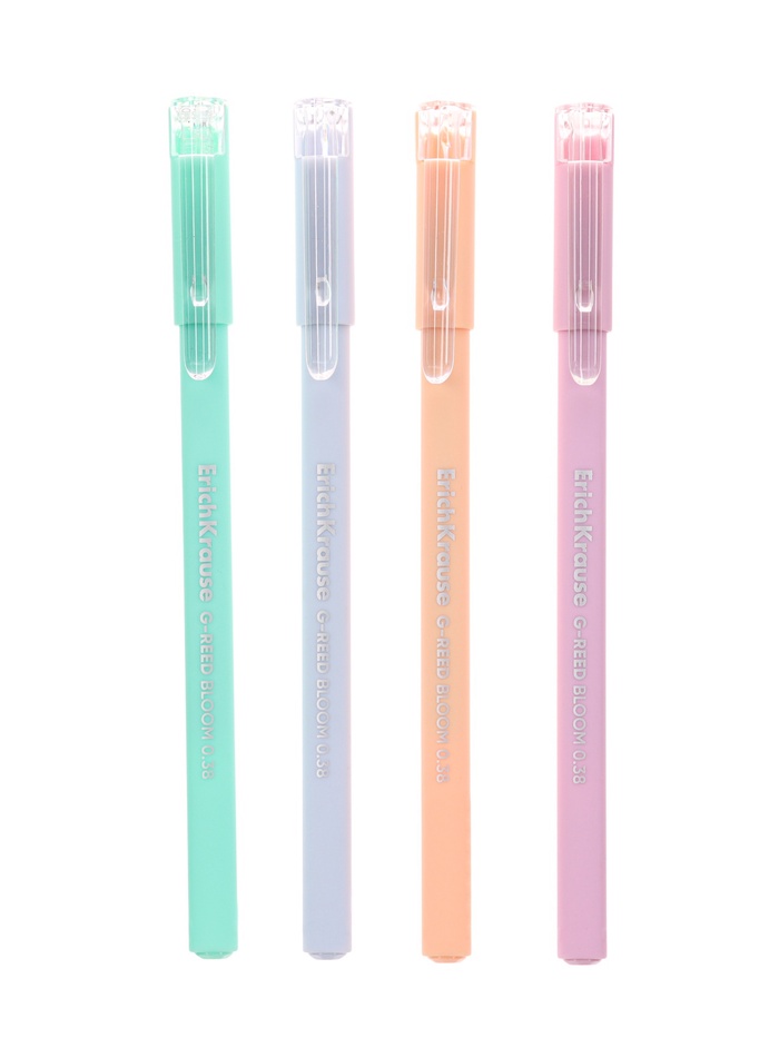 Ручка гелевая ErichKrause G-Reed Stick Pastel Bloom, 0.38 мм, чёрная - Фото 1