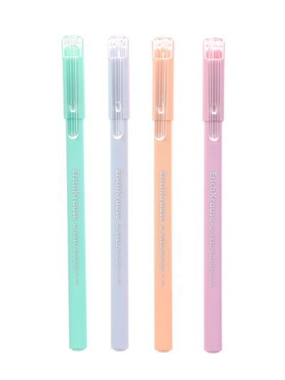 Ручка гелевая ErichKrause. G-Reed Stick Pastel Bloom, чёрный стержень, узел 0.38 мм