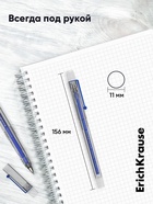 Ручка гелевая ErichKrause. Crystal Stick Classic, синий стержень, узел 0.5 мм - Фото 6