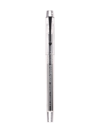 Ручка гелевая ErichKrause Crystal Stick Classic, 0.5 мм, премиум, чёрная