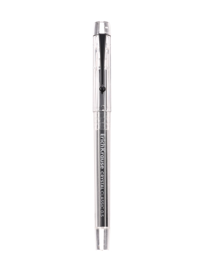 Ручка гелевая ErichKrause Crystal Stick Classic, 0.5 мм, премиум, чёрная - Фото 1