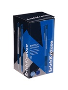 Ручка шариковая автоматическая, ErichKrause Switch Matic&Grip, 0.7 мм, резиновый держатель, синяя 10879215 - фото 4696148