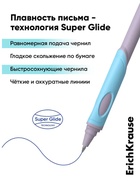 Ручка первоклассника шариковая, ErichKrause ErgoLine Stick&Grip Pastel, 0.5 мм, синяя 10879219 - фото 5028109