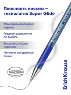 Ручка шариковая ErichKrause ULTRA-30 Gold Stick&Grip Classic, 0.7 мм, резиновый держатель, ультра, синяя 10879222 - фото 4696171
