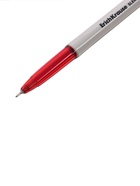 Ручка шариковая ErichKrause Slender Stick Grey, Super Glide, 0.7 мм, красная 10879232 - фото 4696207