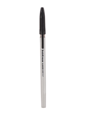 Ручка шариковая ErichKrause Slender Stick Grey, Super Glide, 0.7мм, черная 10879233