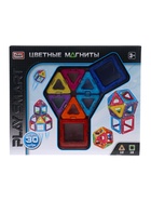 УЦЕНКА Конструктор магнитный «Цветные магниты», 30 деталей 10881996