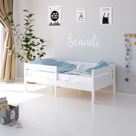 Кровать детская Scandi «Сканди» 140x70 см, белый