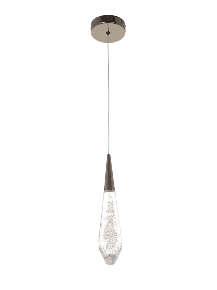 Светильник BayerLux «Малси», LED, 5 Вт, 4000К, чёрный хром, 6.5×6.5×28-178 см - Фото 1