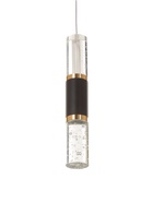 Светильник BayerLux «Дуо», LED, 5 Вт, 3000К, чёрно-золотой, 4.5×4.5×27.5-177.5 см - фото 38108808