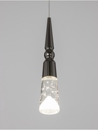 Светильник BayerLux «Нелла», LED, 5 Вт, 4000К, чёрный хром, 5.7×5.7×30-180 см - фото 38108845