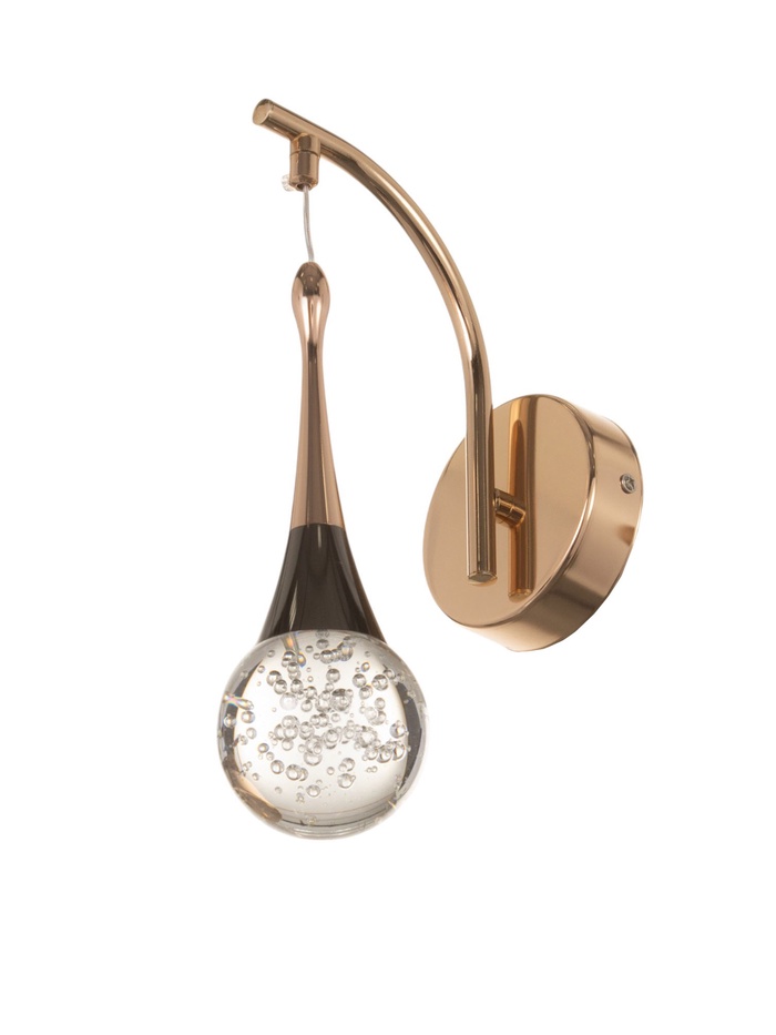 Бра BayerLux «Легия», LED, 5 Вт, 3000К, чёрно-золотой, 10×19.5×31 см - Фото 1