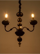 Люстра BayerLux «Лиза», 3×40, Е14, чёрный, 50×50×49(+50) см - фото 38108909