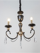 Люстра BayerLux «Винтаж», 3×40, Е14, чёрный, 62×62×59(+50) см - фото 38108944