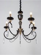 Люстра BayerLux «Винтаж», 5×40, Е14, чёрный, 62×62×59(+50) см - фото 38108973