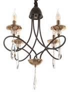 Люстра «Жизель» 4×40 Е14 черный/золото 54×54×49(+50)см - фото 41385324