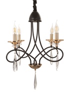 Люстра «Жизель» 4×40 Е14 черный/золото 54×54×49(+50)см - фото 41385328