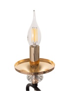 Люстра BayerLux «Жизель», 6×40, Е14, чёрный/золото, 66×66×49(+50) см - фото 38108986