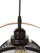 Светильник «Сети» 1×40 Вт Е27 черный/бронза 26×26×30(+100)см - фото 41385355