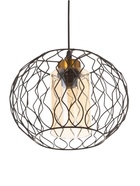 Светильник «Зигзаг» 1×40 Вт Е27 черный 15×15×31(+100)см - фото 5022953